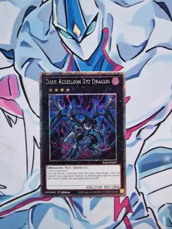 Dark Rebellion XYZ Dragon 1st Edition Platinum Rare RA04 Yugioh Card - Image 1
