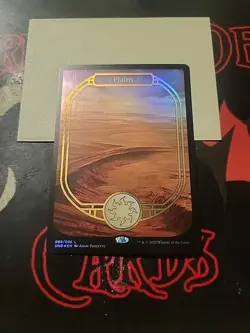 Magic The Gathering Unsanctioned "Plains" 088/096 FOIL FULLART LAND NM - Image 1