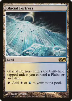1x Glacial Fortress - NM - Magic 2012 - SPARROW MAGIC mtg - Image 1