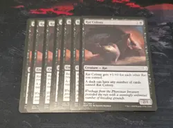 MTG - 7x Rat Colony - Dominaria - Regular - Image 1