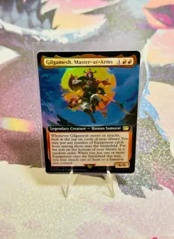 2025 MTG Gilgamesh, Master-At-Arms EXTENDED ART FOIL FINAL FANTASY NM Pack Fresh - Image 1