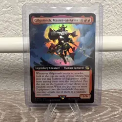 2025 MTG Gilgamesh, Master-At-Arms EXTENDED ART FOIL FINAL FANTASY NM Pack Fresh - Image 1