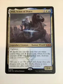 MTG WOE: Will, Scion of Peace (Legendary Creature) Regular Mythic 0218 - Image 1