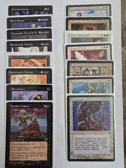 MTG 15x Reserve List Cards Black & White Lot Magic The Gathering Lifeblood - Image 1