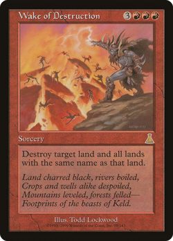 Wake of Destruction X (4) Urza's Destiny MTG EX/NM - R99 - 4RCards - Image 1