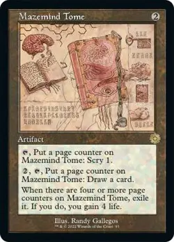 Mint/Near-Mint, English - 4 x MTG Mazemind Tome - Retro Schematic The Brothers' - Image 1