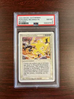 1994 Magic The Gathering PERSONAL INCARNATION REVISED 3RD EDITION PSA 8 - Image 1