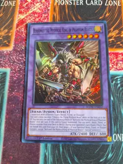 Yu-Gi-Oh! Berfomet The Mythical King Of Phantom Beasts AGOV-EN032 Super 1st NM - Image 1