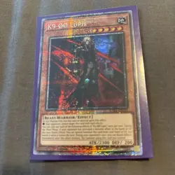 K9-00 Lupis 1st Edition Starlight Rare JUSH-EN034 Yu-Gi-Oh! - Image 1