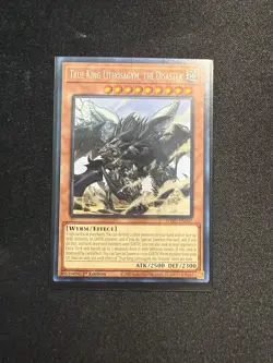 Yugioh! ! True King Lithosagym the Disaster WISU-EN047 Rare 1st Edition - Image 1