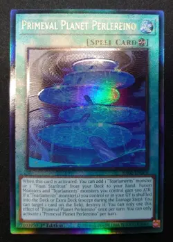 YuGiOh RA02-EN069 Primeval Planet Perlereino Prismatic Ultimate Rare 1st Edition - Image 1