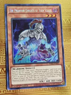 The Phantom Knights of Torn Scales PHRA-EN003 Secret Rare 1st Ed NM Yu-Gi-Oh - Image 1