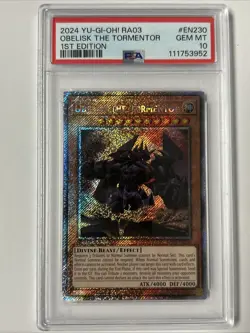 2024 YU-GI-OH! RA03-QUARTER CENTURY BONANZA #EN230 OBELISK THE TORMENTOR PSA 10 - Image 1