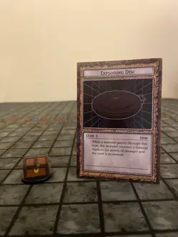 Yugioh Dungeon Dice Monsters DDM Exploding Disc B3-06 Original Card + Figure - Image 1