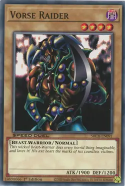 Yugioh Vorse Raider SBCB-EN091 Speed Duel Common NM x3 Play Set - Image 1