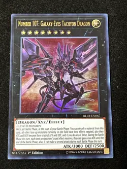 Number 107: Galaxy-Eyes Tachyon Dragon BLLR-EN067 Ultra Rare 1st Edition LP - Image 1