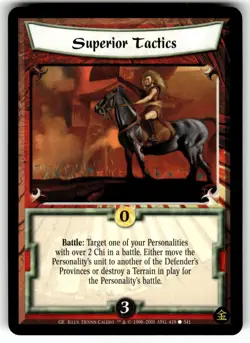 Legend of the Five Rings Four Winds Card Gold Edition - Superior Tactics - Image 1