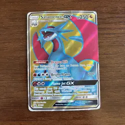 Pokemon TCG Salamence GX SM139 Black Star Promo Full Art Ultra Rare Card - LP - Image 1