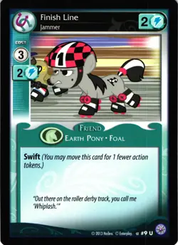 My Little Pony CCG Premier Finish Line Jammer Uncommon Trading Card 2013 - Image 1