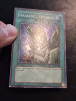 Yu-Gi-Oh! SUPER RARE CARD GRACEFUL CHARITY SDP-040 1ST MP - Image 2