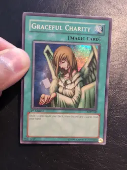 Yu-Gi-Oh! SUPER RARE CARD GRACEFUL CHARITY SDP-040 1ST MP - Image 3