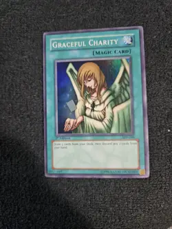 Yu-Gi-Oh! SUPER RARE CARD GRACEFUL CHARITY SDP-040 1ST MP - Image 1