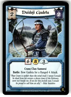 Legend of the Five Rings An Oni's Fury Card - Daidoji Gudeta - Image 1