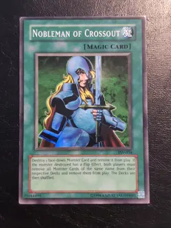 Yu-Gi-Oh! SUPER RARE CARD NOBLEMAN OF CROSSOUT PSV-034 1996 VINTAGE PRINT MP - Image 1