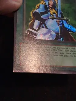 Yu-Gi-Oh! SUPER RARE CARD NOBLEMAN OF CROSSOUT PSV-034 1996 VINTAGE PRINT MP - Image 4