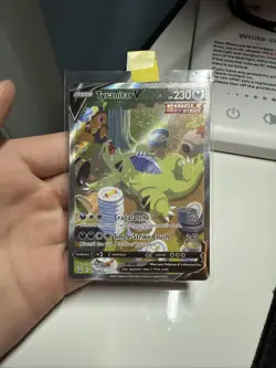 Tyranitar V - 155/163 - Pokemon Battle Styles Sword Shield Alternate Art Card NM - Image 3