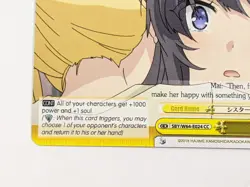 Sister Panic W64-E024 CC Bunny Girl Senpai Card Weiss Schwarz - Image 4