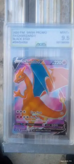 2020 SWSH050 MINT CHARIZARD V BLACK STAR PROMO POKEMON CARD - Image 1