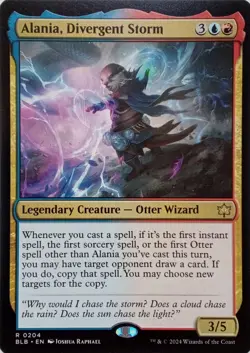 0204 ALANIA, DIVERGENT STORM RARE BLOOMBURROW MTG CARD - Image 1