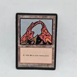 ALTERED - Mountain MtG Tempest Paint Pen MP Basic Land Magic Moderate Play - Image 2