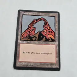 ALTERED - Mountain MtG Tempest Paint Pen MP Basic Land Magic Moderate Play - Image 3