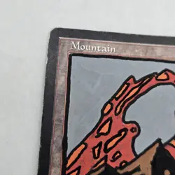 ALTERED - Mountain MtG Tempest Paint Pen MP Basic Land Magic Moderate Play - Image 4