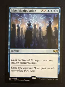 1x Mass Manipulation(042) Ravnica Allegiance LP MTG Magic the Gathering x1 MKE - Image 1