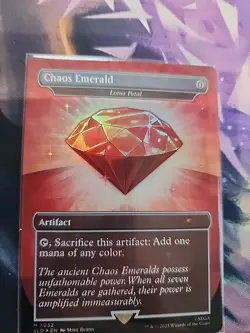 Chaos Emerald (Lotus Petal) Red 7032 Sonic Secret Lair Bonus MTG NM - Image 1