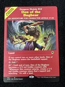 MTG Den of the Bugbear Dungeon Module Adventures in Forgotten Real 351 NM AFR - Image 1