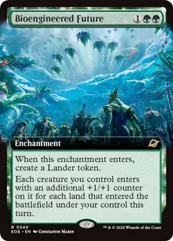 Extended Art BIOENGINEERED FUTURE mtg NM-M Edge of Eternities 1 Rare - Image 1