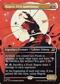 FOIL Borderless RAGOST, DEFT GASTRONAUT mtg LP Edge of Eternities 1 Rare - Image 1