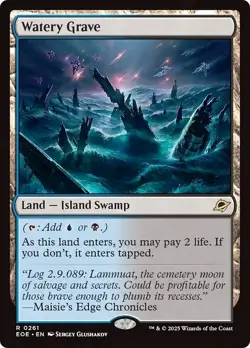 FOIL WATERY GRAVE mtg LP Edge of Eternities 1 Rare - Image 1