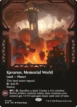 Borderless KAVARON, MEMORIAL WORLD mtg NM-M Edge of Eternities 1 Mythic - Image 1