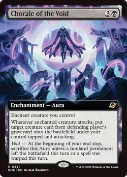 Extended Art CHORALE OF THE VOID mtg NM-M Edge of Eternities 1 Rare - Image 1