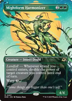 FOIL Borderless MIGHTFORM HARMONIZER mtg NM Edge of Eternities 1 Rare - Image 1