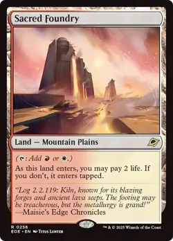 FOIL SACRED FOUNDRY mtg LP Edge of Eternities 1 Rare - Image 1