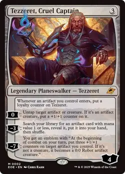 TEZZERET, CRUEL CAPTAIN mtg NM-M Edge of Eternities 1 Mythic - Image 1