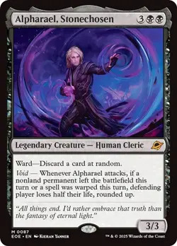 ALPHARAEL, STONECHOSEN mtg NM-M Edge of Eternities 1 Mythic - Image 1
