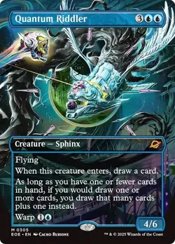Borderless QUANTUM RIDDLER mtg NM-M Edge of Eternities 1 Mythic - Image 1