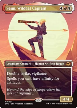 Borderless SAMI, WILDCAT CAPTAIN mtg NM-M Edge of Eternities 1 Mythic - Image 1